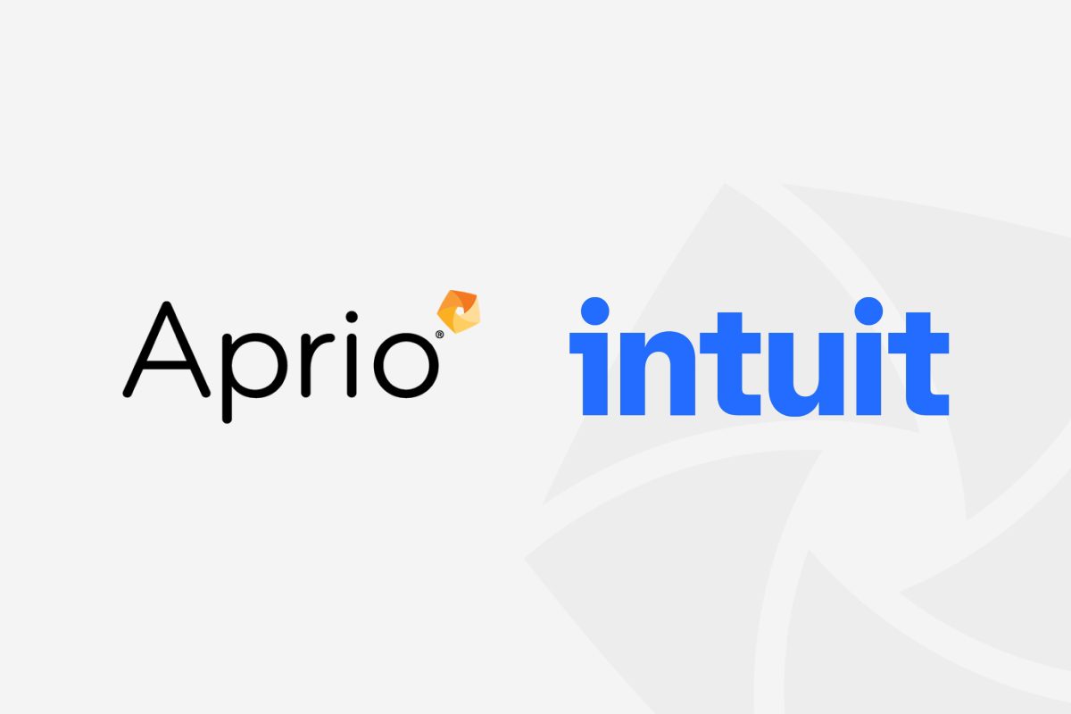 Aprio and Intuit logos