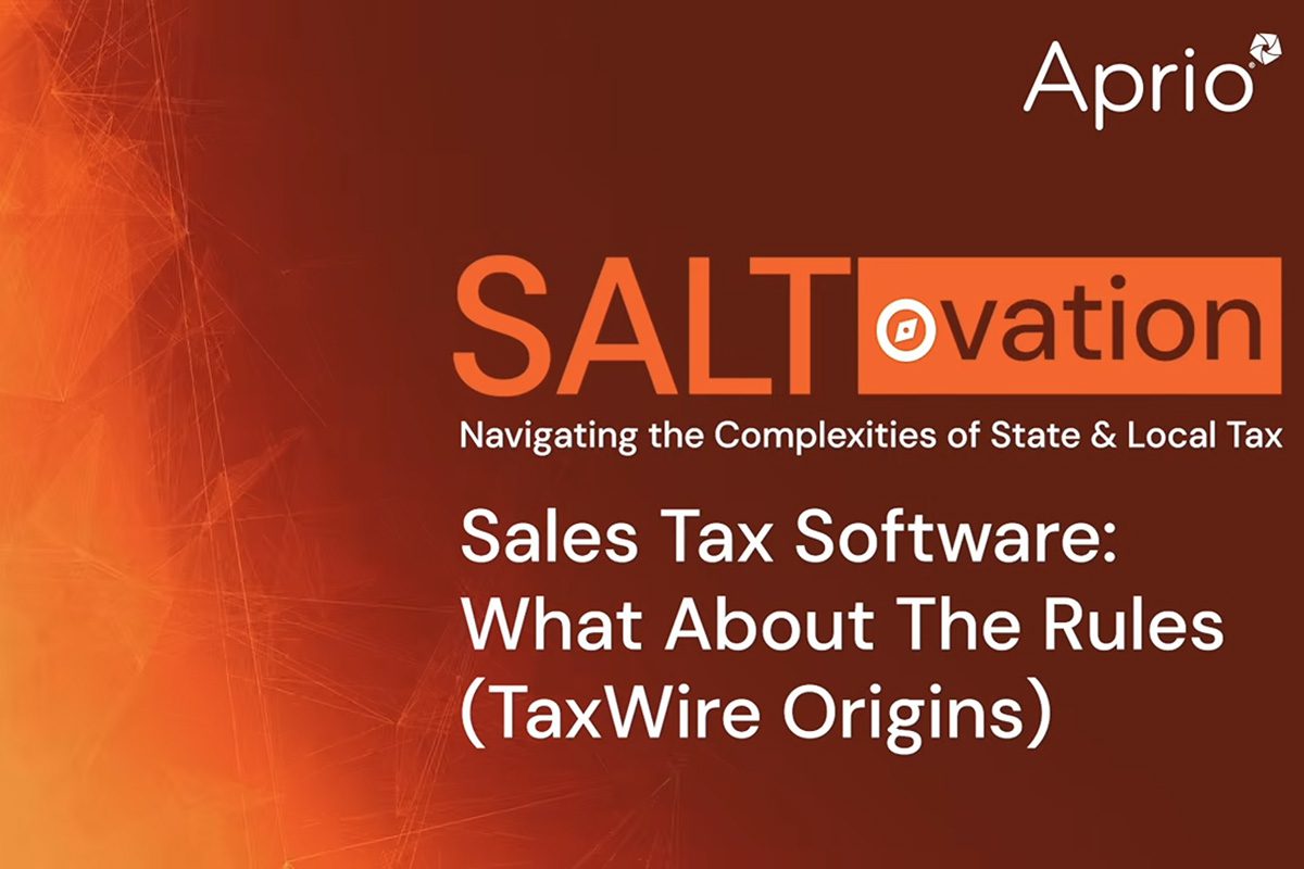 SALTovation - Sales Tax Software - What About The Rules