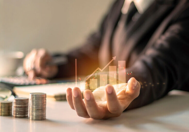 Financial growth concept