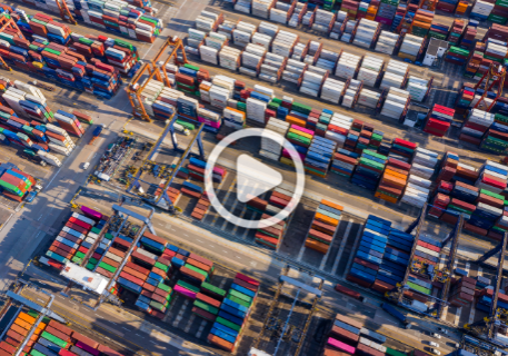 Cargo-shipping-port-with-a-play-button