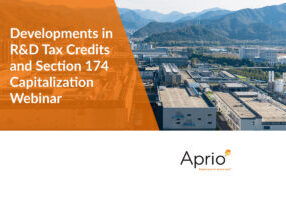 Developments in R&D Tax Credits and Section 174 Capitalization Webinar