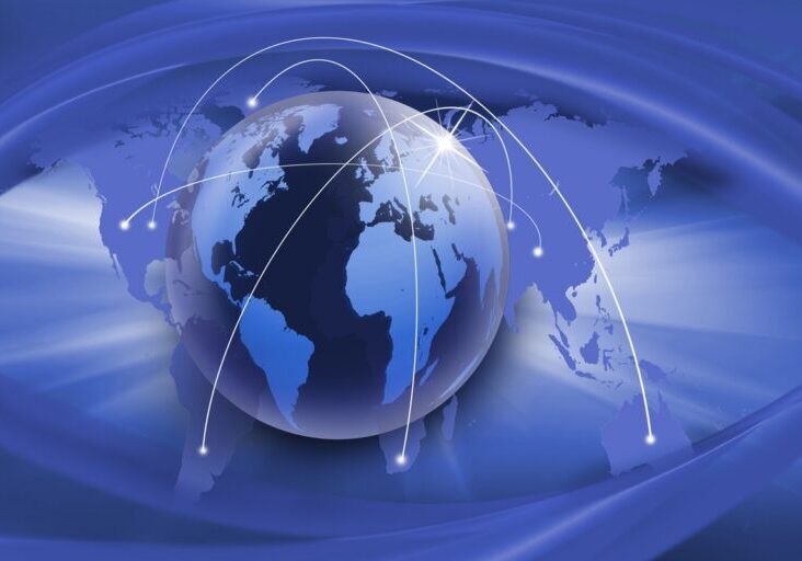 illustration of abstract technological background close up.