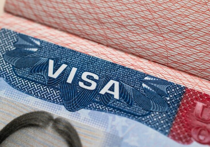 A US visa stamp in a travel passport represents permission for entry into the United States, serving various purposes such as immigration, work, and travel. It embodies the concepts of emigration, immigration, and tourism, reflecting the diverse reasons people visit or settle in the USA.