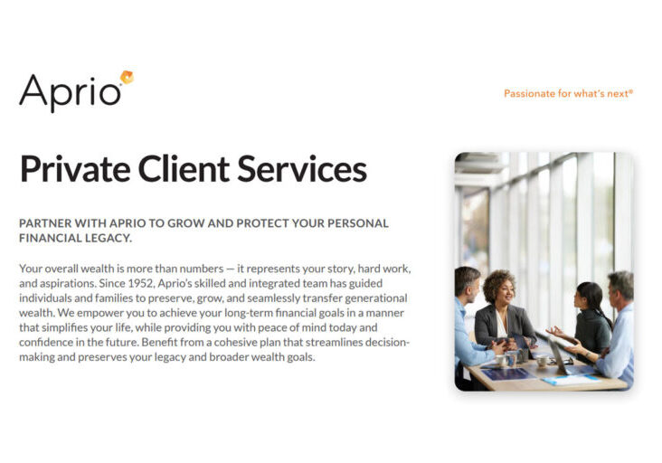 Private Client Services - Cover Photo