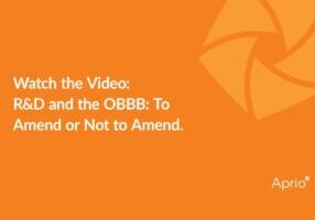 R&D and the OBBB To Amend or Not to Amend