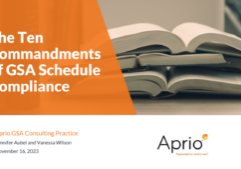The Ten Commandments of GSA Schedule Compliance - cover