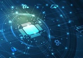 Cyber security and information or network protection. Future cyber technology web services for business and internet project - stock illustration
