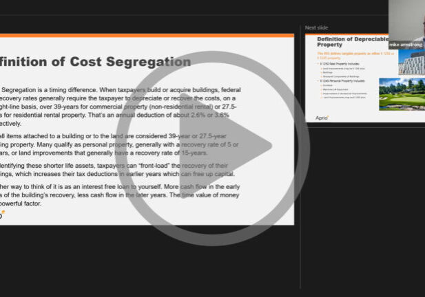 Cost Segregation Webinar cover photo