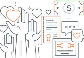 charity donation concept illustration