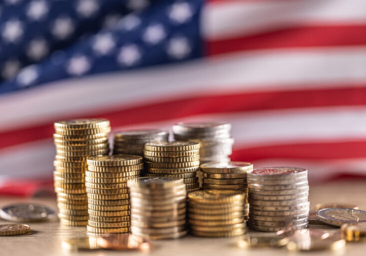 Flag and money